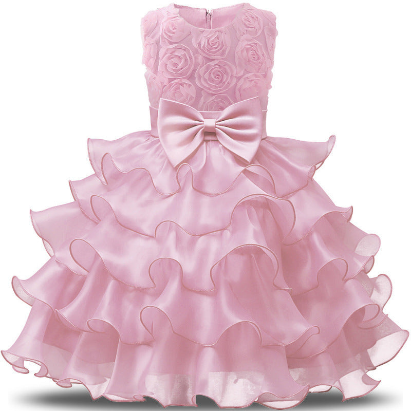 Baby Girl Dress Bridesmaid Wedding Party Children Clothing