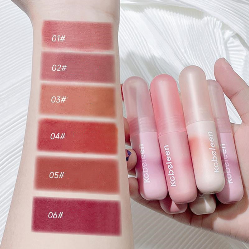Colorful Lip Lacquer Velvet Matte Finish Gray Natural Nude Lipstick For Women